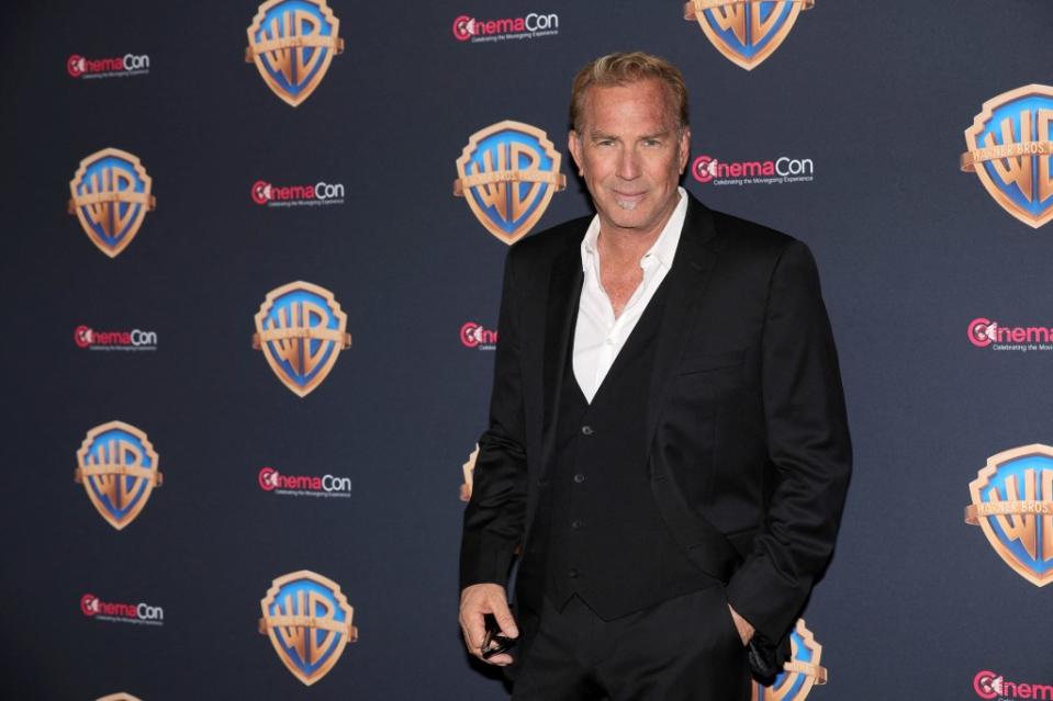 Kevin Costner promoting the film “Horizon: An American Saga” at CinemaCon in Las Vegas on April 9, 2024. REUTERS