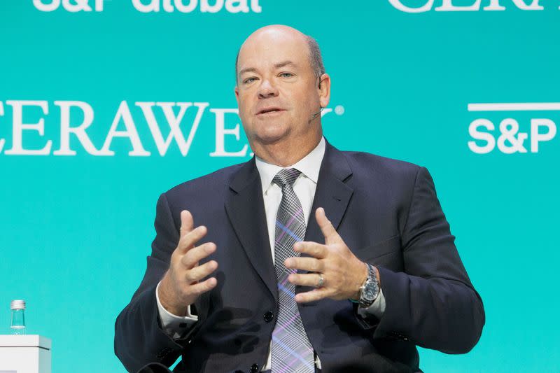 Ryan Lance at the CERAWeek energy conference 2022