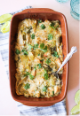 <p>This cozy, flavorful, and family-friendly casserole is ideal for a night you’re craving something with a little spice. It uses pantry-stable salsa verde, tortillas, and cashew queso for a dairy-free and gluten-free one-pan wonder you’ll want again and again. </p><p><em><a href="https://thedefineddish.com/hatch-chile-enchilada-bake/" rel="nofollow noopener" target="_blank" data-ylk="slk:Get the recipe from The Defined Dish »;elm:context_link;itc:0;sec:content-canvas" class="link ">Get the recipe from The Defined Dish »</a></em></p>