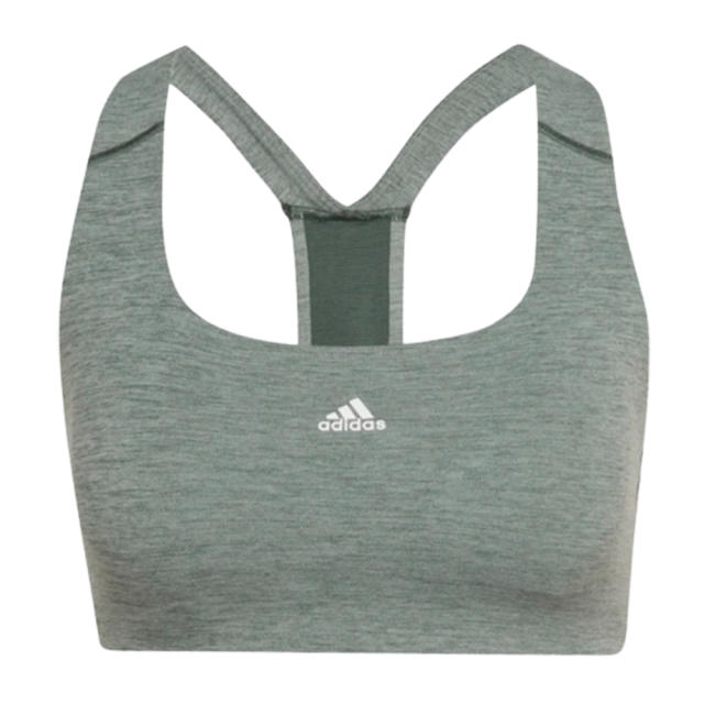 adidas Women`s Powerimpact C-D Cup Training Medium Support Bra White