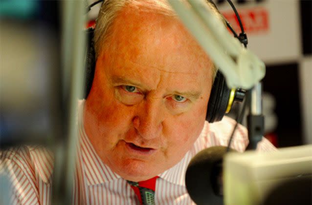 Radio host Alan Jones announced parents should receive qualifications before they have kids to prevent using them for drug money. Picture: Yahoo7