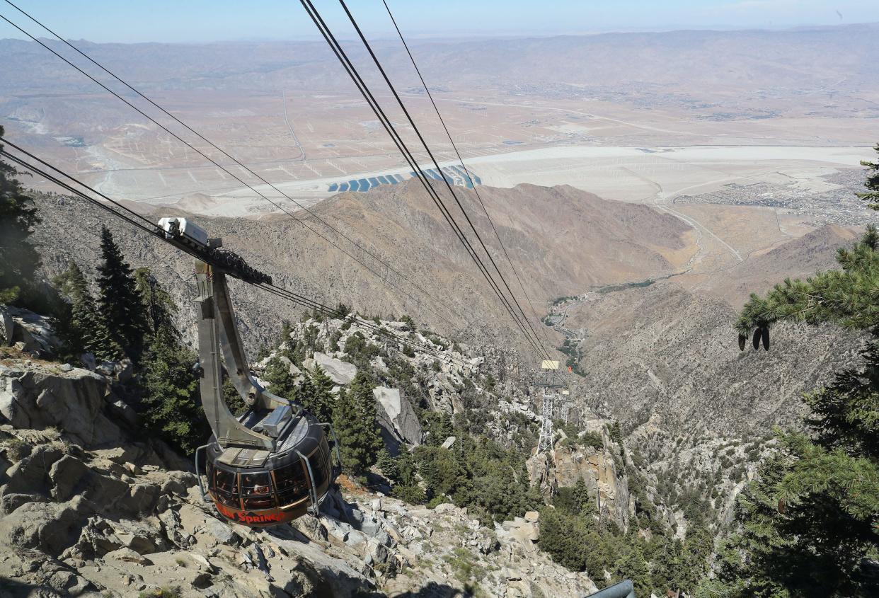 The Palm Springs Aerial Tramway.