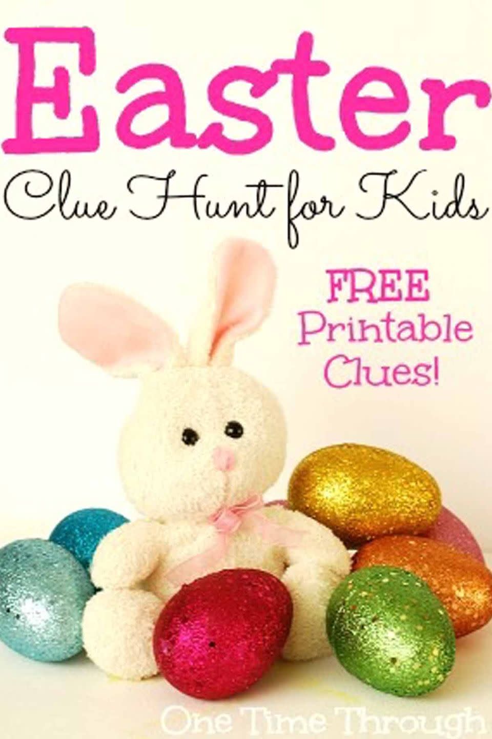 35) Easter Bunny Clue Hunt