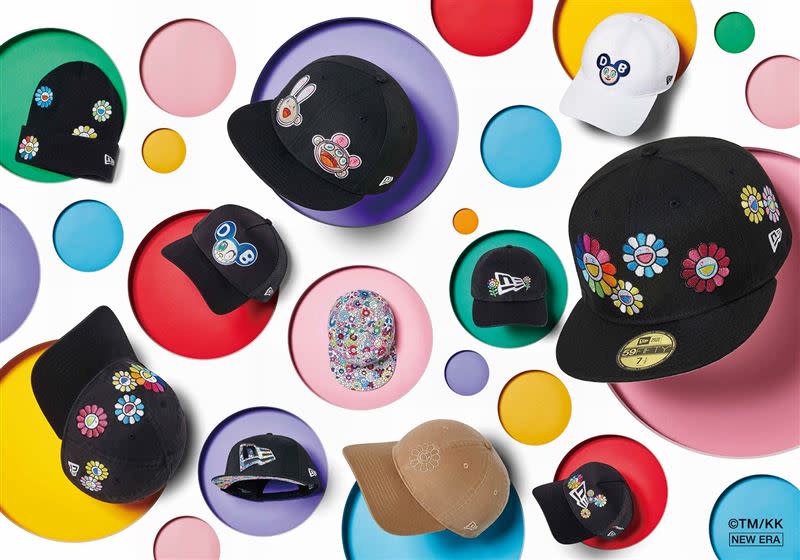 New Era x Takashi Murakami村上隆系列單品。（圖／品牌提供）