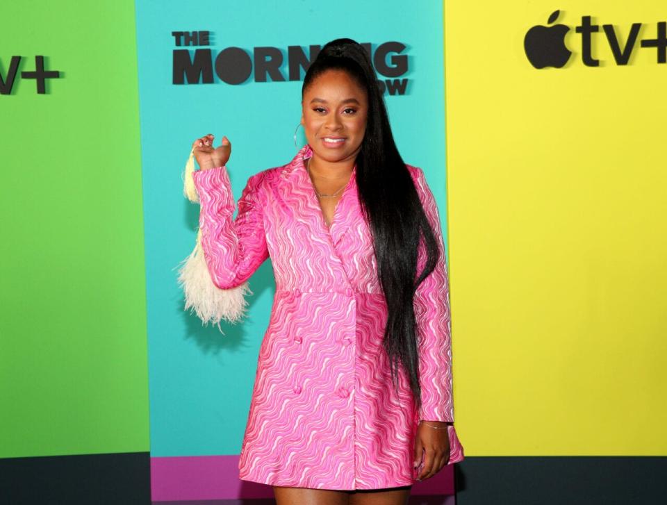 Phoebe Robinson attends Apple TV+’s “The Morning Show” World Premiere at David Geffen Hall on October 28, 2019 in New York City. (Photo by Astrid Stawiarz/Getty Images,)