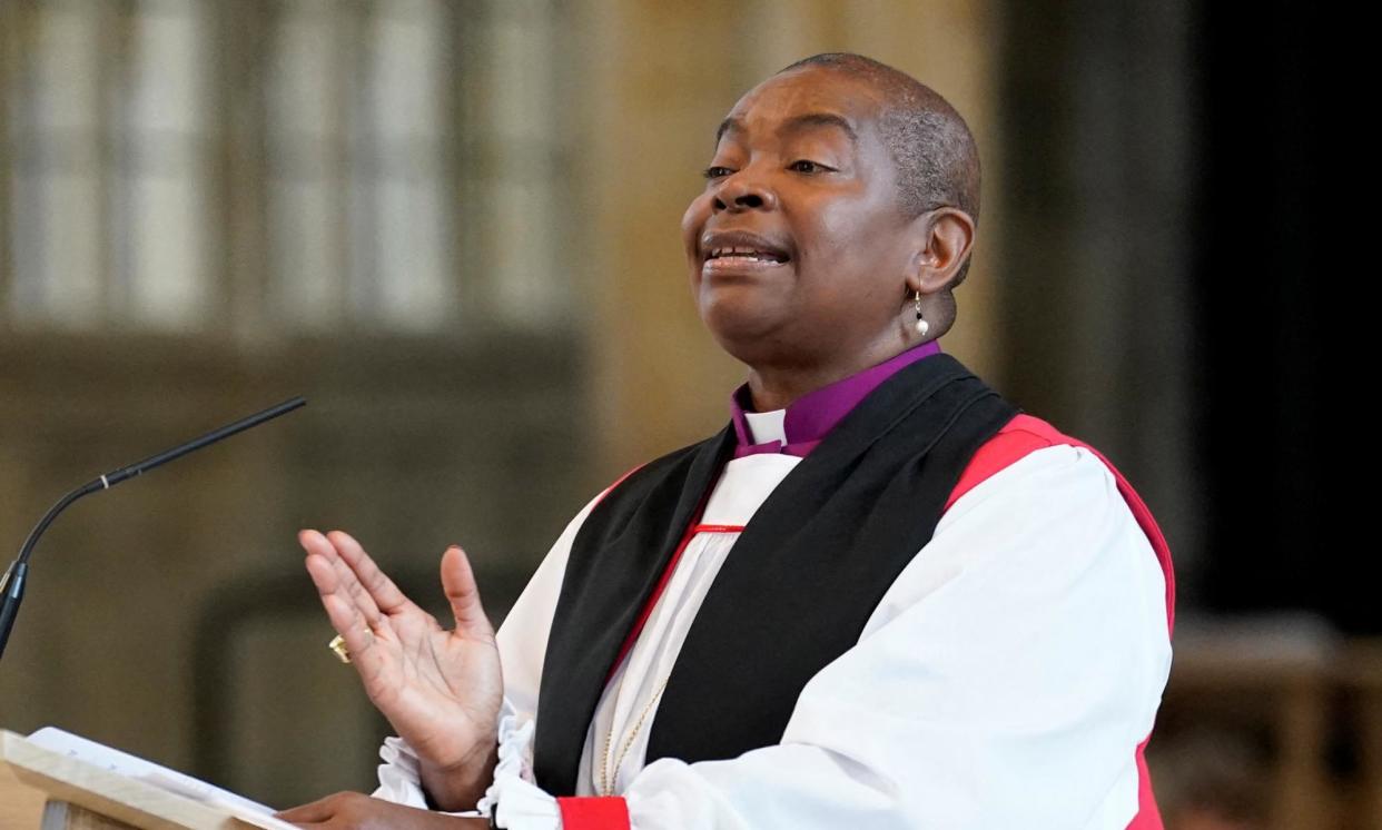 <span>Right Rev Rose Hudson-Wilkin at St George’s Chapel, Windsor. Her recent remarks were made to C of E’s General Synod, which voted to create racial injustice action plans.</span><span>Photograph: Reuters</span>