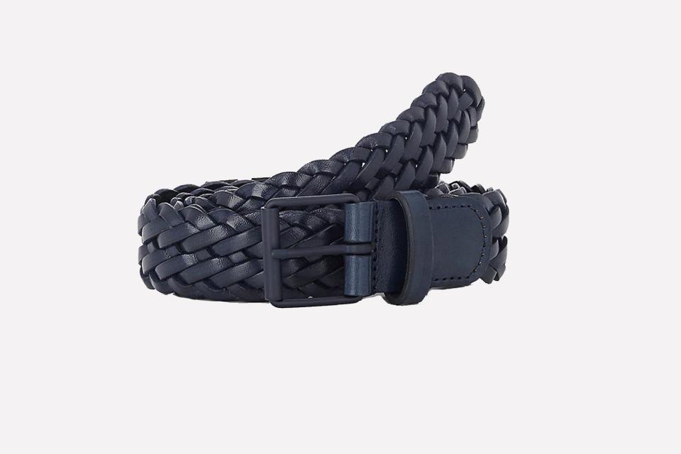 Barneys braided leather belt