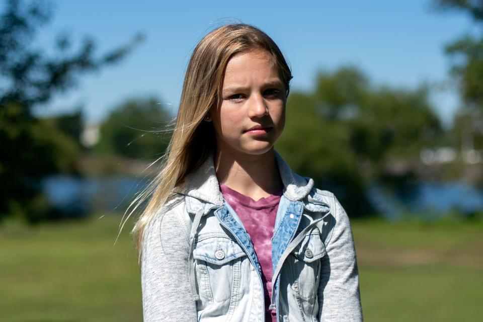 Rebekah Bruesehoff, 13, is a transgender girl from Camden County, N.J.