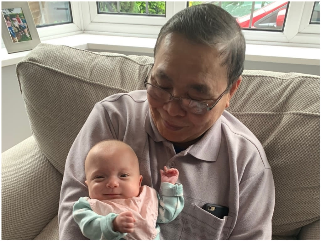 Peter Chieu Nguyen with his granddaughter Ella (John Nguyen)