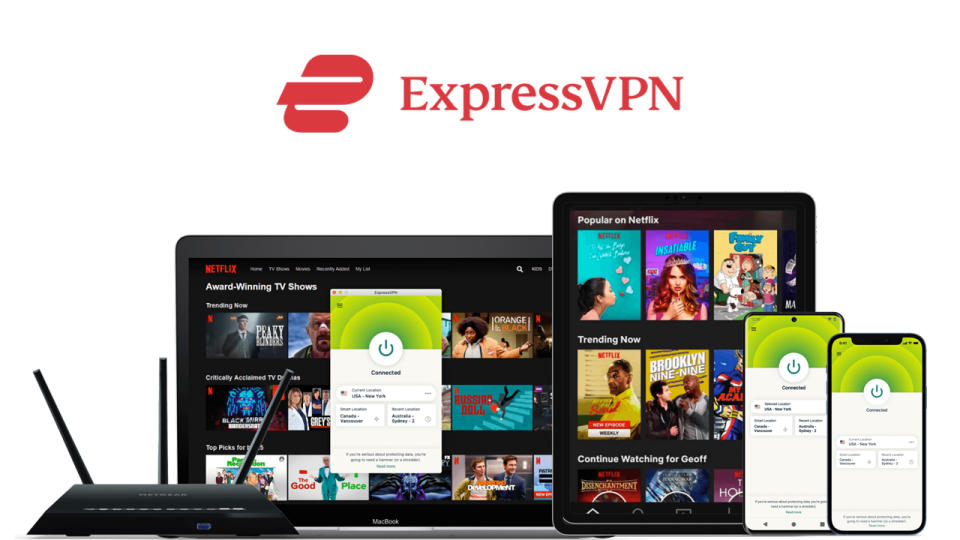 ExpressVPN on a range of devices, including a router