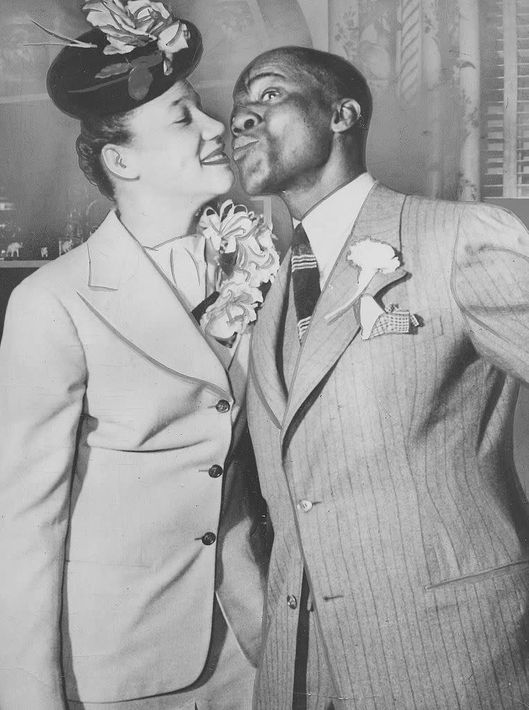 <p>Famous entertainer and tap dancer, Bill Robinson (known as Bojangles), met Elaine Plaines shortly after his divorce from his second wife, Fannie Clay. Robinson and Plaines wed in January 1944 and were married until his death in 1949. </p>