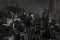 <p>The first official big screen <i>Star Wars<i> spin-off, <i>Rogue One</i> is an anthology movie set before the events of <i>Episode IV: A New Hope</i> which will show just how those stolen Death Star plans got to R2-D2 in the first place. <i>Godzilla</i>'s Gareth Edwards directs; cast includes Felcity Jones, Mads Mikkelsen and Ben Mendelson.</i></i></p>