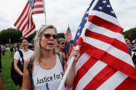 Rally in support of defendants being prosecuted in the January 6 attack on the Capitol, in Washington