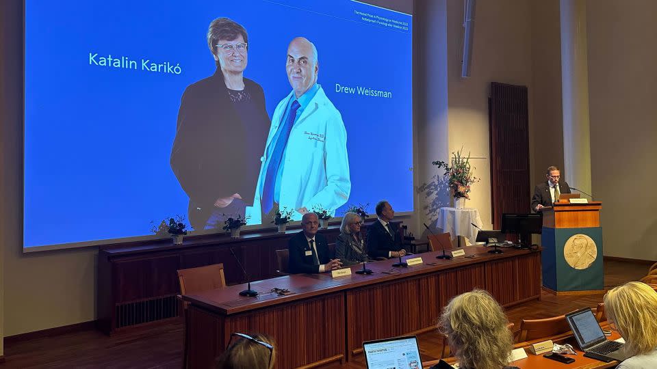 Karikó and Weissman were awarded the Nobel Prize in medicine for their work on the development of mRNA vaccines. - Steffen Trumpf/picture alliance/Getty Images