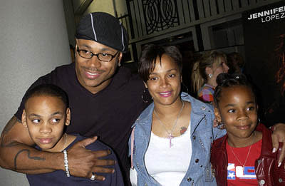 LL Cool J and entourage at the New York premiere of Columbia's Enough