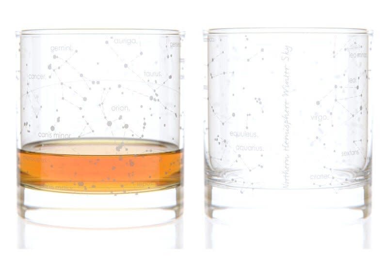 These rock glasses feature a constellation design. Find them for $29 on <a href="https://fave.co/362Q2Yb" target="_blank" rel="noopener noreferrer">Etsy</a>.