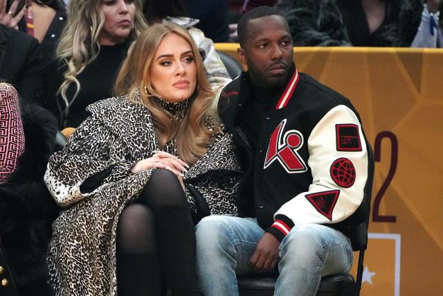 Adele Wears All-Denim Outfit for Courtside Date with Rich Paul