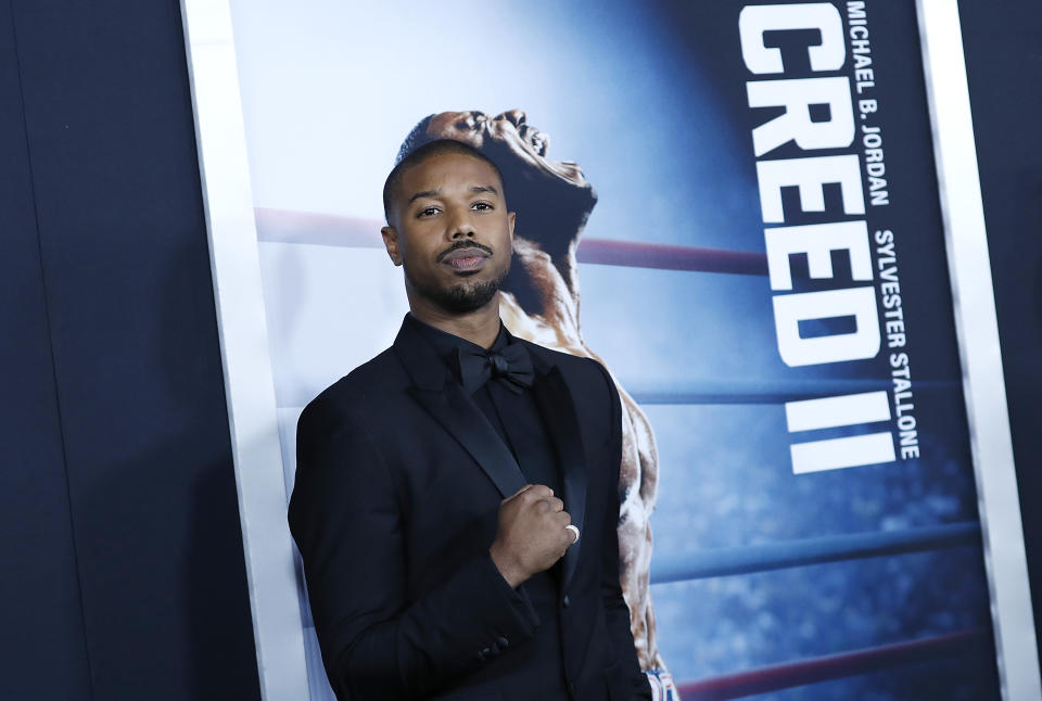 NEW YORK, NEW YORK - NOVEMBER 14: Michael B. Jordan attends "Creed II" New York Premiere at AMC Loews Lincoln Square on November 14, 2018 in New York City. (Photo by John Lamparski/Getty Images)