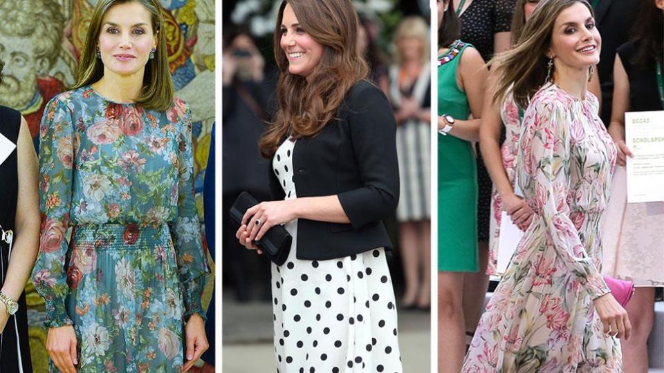 Queen Letizia and Kate Middleton's love of high street designers