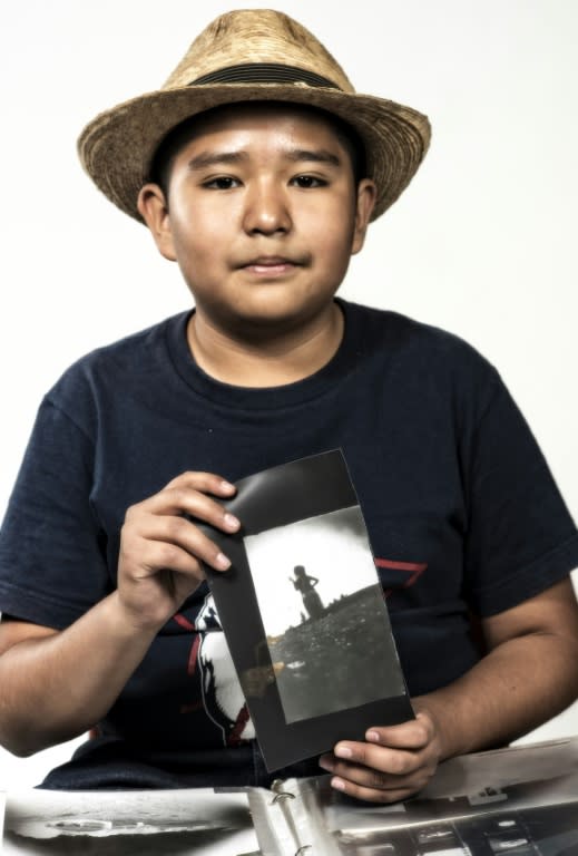 Twelve-year-old Marcos Emiliano Lopez has been taking photographs for six years, specializing in pictures of demonstrations