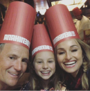 <p>Making it work for the kid! The celebrity chef and her ex-husband, designer Todd Thompson, came together to celebrate their daughter Jayde’s 10th birthday. The threesome posed with big smiles in their Benihana hats for the celebratory dinner. (Photo: <a rel="nofollow noopener" href="https://www.instagram.com/p/Bg7p8aTHc9u/?taken-by=giadadelaurentiis" target="_blank" data-ylk="slk:Giada DeLaurentiis via Instagram;elm:context_link;itc:0;sec:content-canvas" class="link ">Giada DeLaurentiis via Instagram</a>) </p>