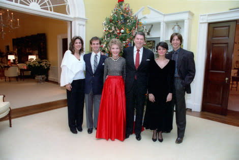 First Daughter Patti Davis, left, with the rest of her First Family. 