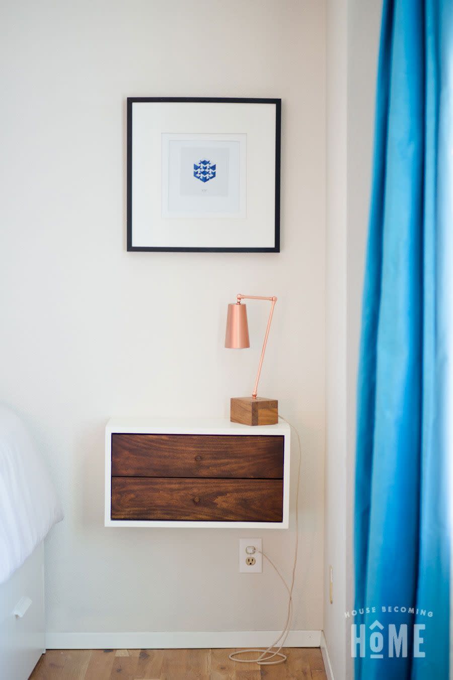 DIY Floating Nightstand With Drawers