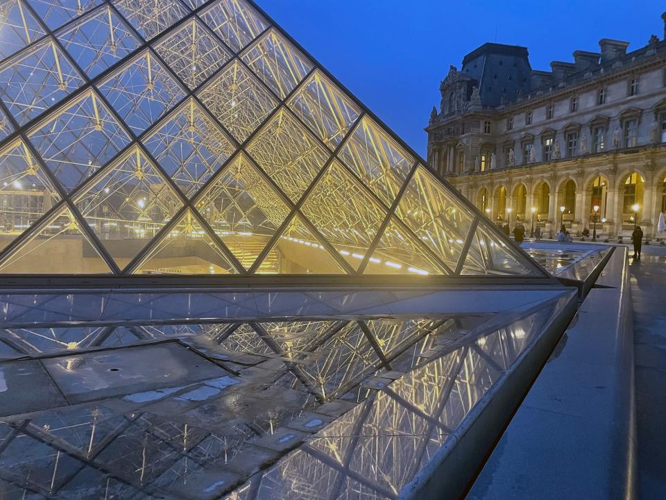 Steven rapport of Stockton used an Apple iPhone 12 Pro to photograph a portion of the Louvre Pyramid in Paris, France.