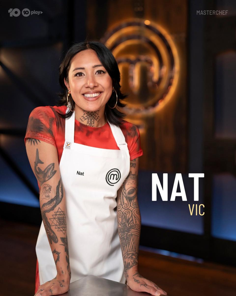 Some fans are already saying that Nat could win the big prize based on her first dish. Credit: Channel Ten 