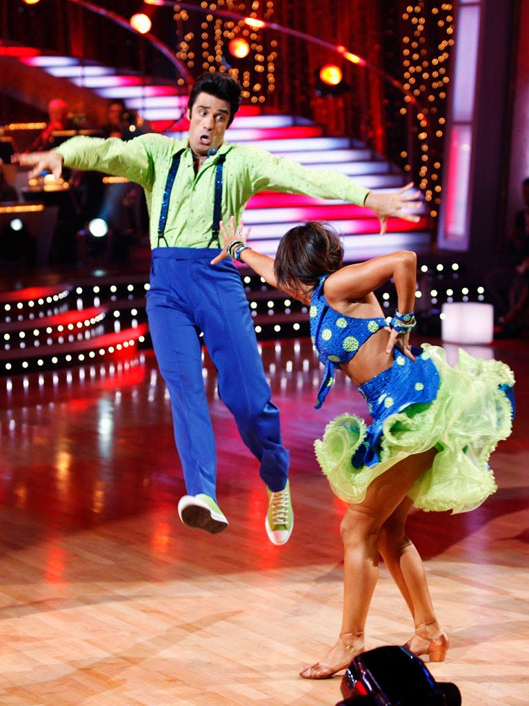 Gilles Marini and Cheryl Burke perform the Lindy Hop to "Go Daddy-O" by Big Bad Voodoo Daddy on "Dancing with the Stars."