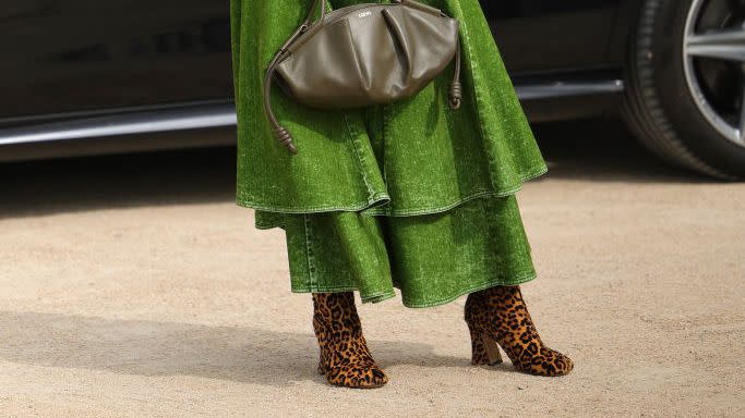 loewe outside arrivals paris fashion week womenswear springsummer 2024