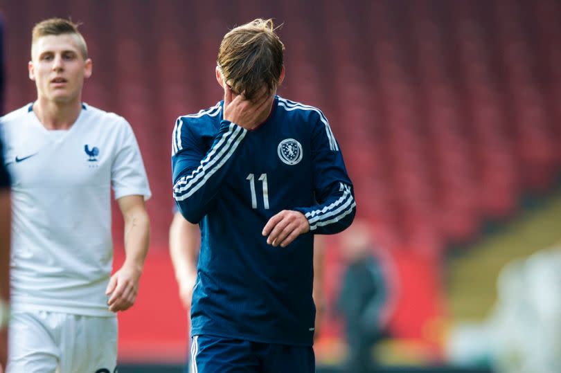 Ryan Gauld while representing a Scottish youth team in years gone by