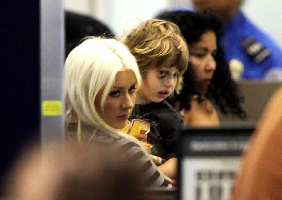 Christina Aguilera son LAX