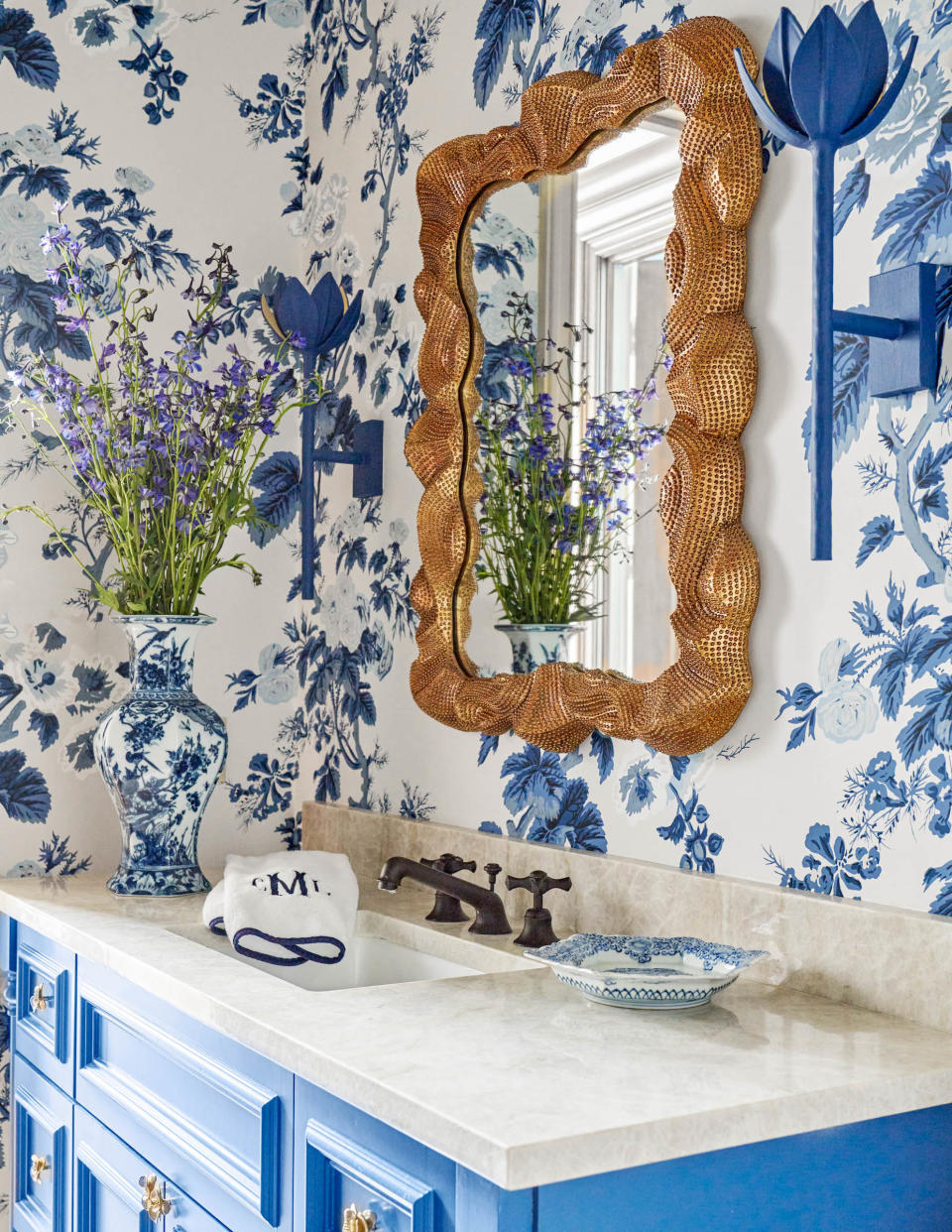 8. Add French flair to the powder room