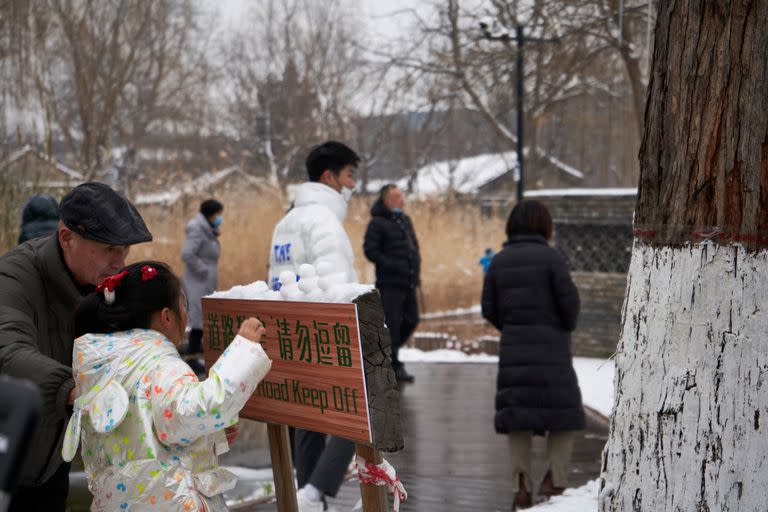 Las calles de Beijing, China, esta semana en invierno y sin políticas restrictivas (Foto: Cecilia Catacata)