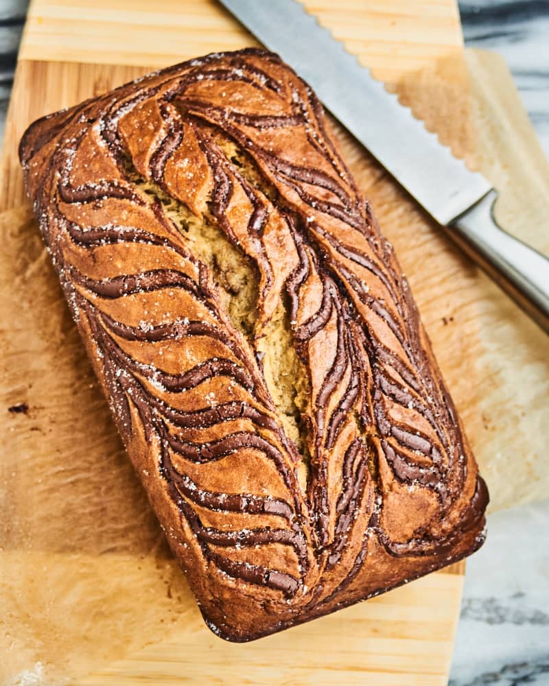 Nutella Swirl Banana Bread