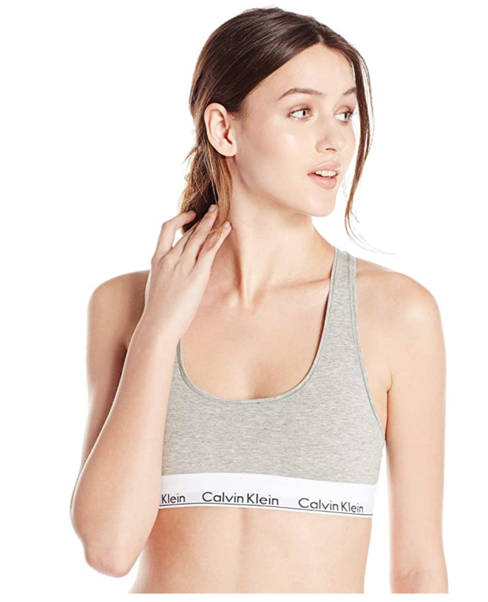 Calvin Klein Women's Modern Cotton Bralette. Image via Amazon.