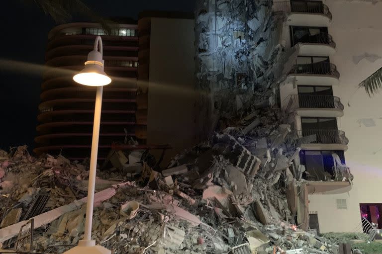 Así quedó el edificio tras el colapso