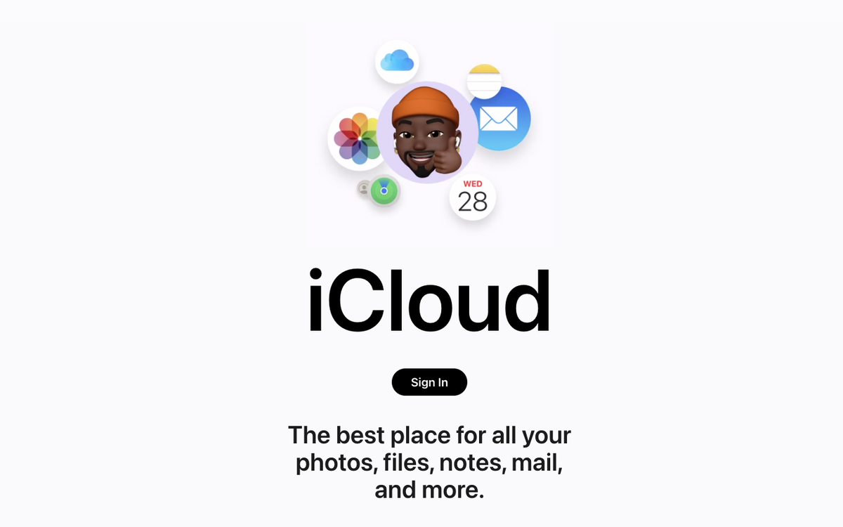 Apple’s iCloud website  (Apple)