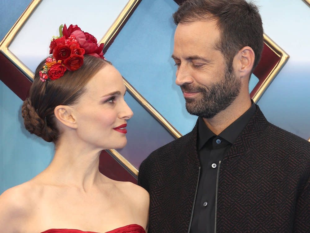 Natalie Portman und Benjamin Millepied bei der "Thor"-Premiere. (Bild: imago images/Matrix)