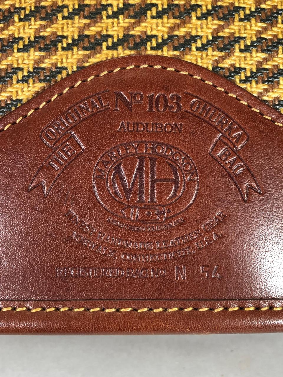 Ghurka labels are usually stamped in leather like this one.