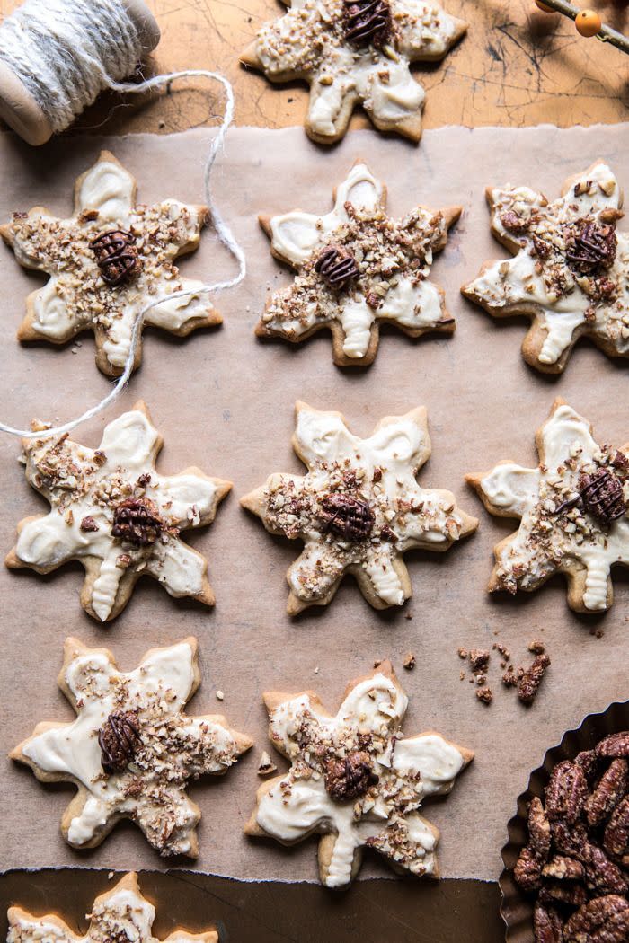 Pecan Pie Cookies With Butter Pecan Frosting