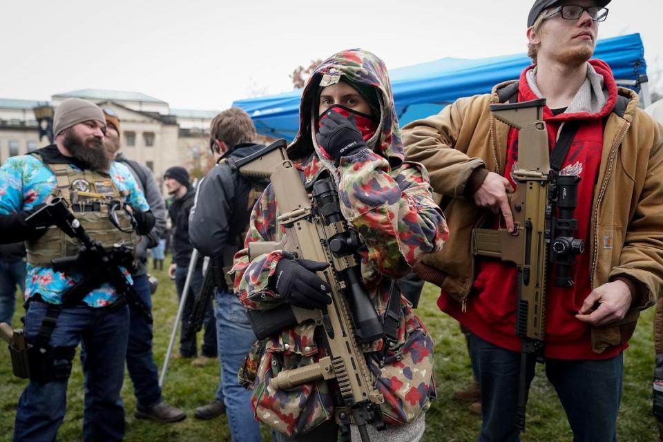 How Many 'Red Flags' Do You See in These Photos from Kentucky Gun Owners Swarming the Capitol?