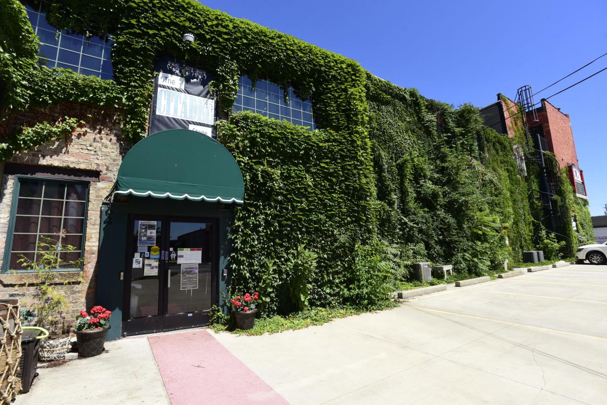 The Citadel building on Huron Ave., in downtown Port Huron on Friday, August 12, 2022. The building which includes the theatre space occupied by Enter Stage Right, a Primerica office space, Red Kettle Coffee Roasters, and upstairs lofts, is up for sale by the owners.