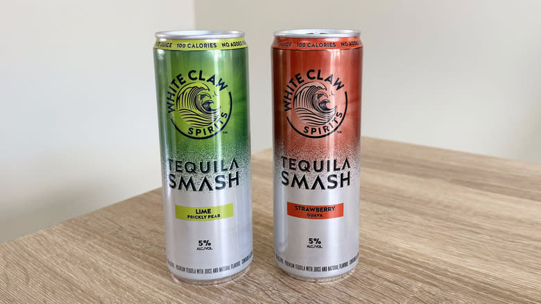 Two cans of White Claw Tequila Smash