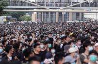 Demonstration against a proposed extradition bill in Hong Kong