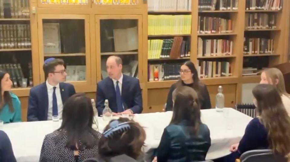 William listened to young Jewish students speak about the abuse they’ve faced because of their religion. X / @KateMansey