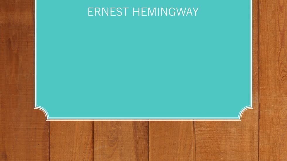 hemingway thanksgiving quotes