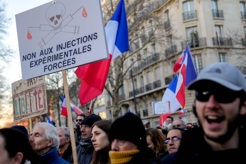 Demonstrators to voice opposition to the new vaccine pass and mandatory vaccine to protect against COVID-19.