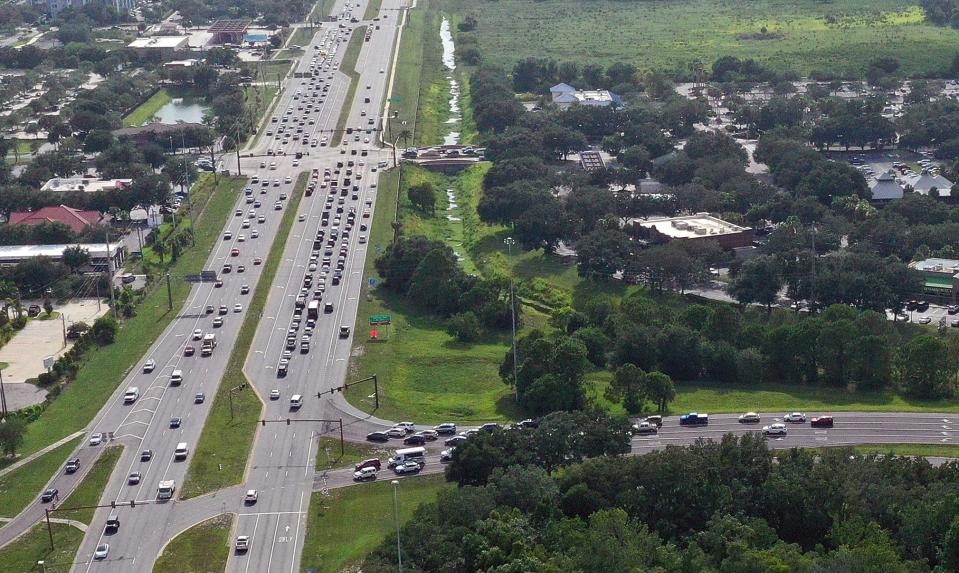 The Fruitville Road/I-75 area was busy the afternoon of Tuesday, July 11, 2023. The stretch of Fruitville from just east of the I-75 interchange to Honore Avenue was one of the road segments with the highest traffic volume in Sarasota County in 2022.